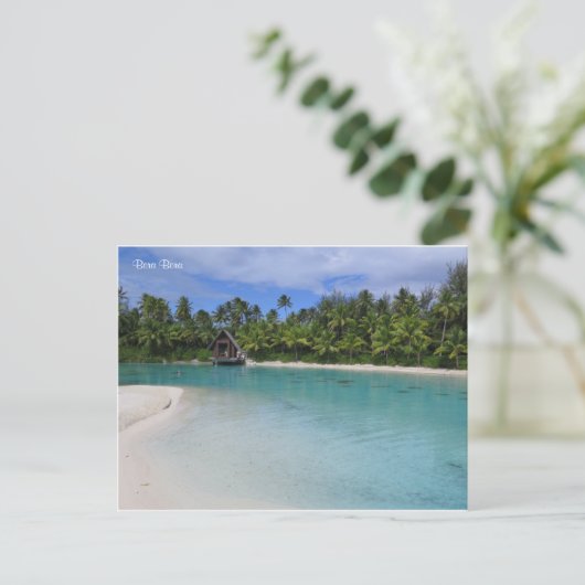 Bora Bora Postkarte (Stehend Vorderseite)
