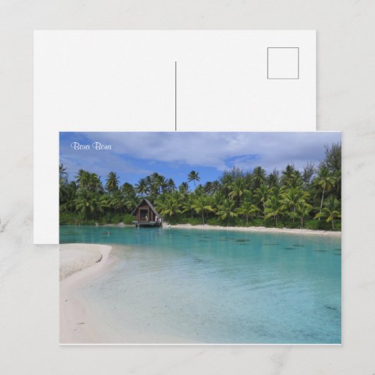 Bora Bora Postkarte (Vorne/Hinten)