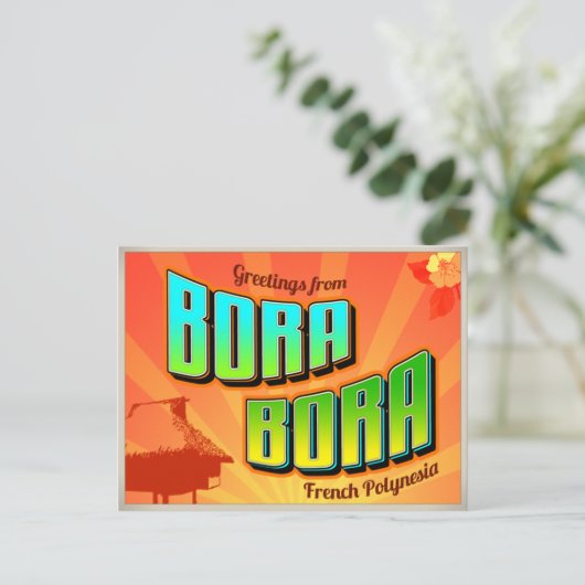 BORA BORA POSTKARTE (Stehend Vorderseite)