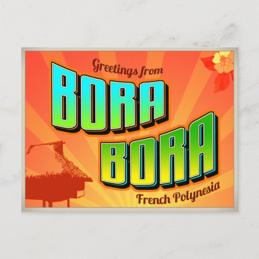 BORA BORA POSTKARTE (Vorderseite)