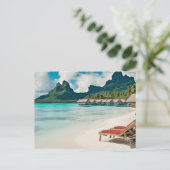 Bora Bora Postkarte (Bora Bora f) (Stehend Vorderseite)