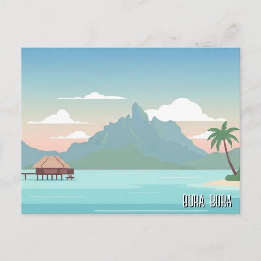 Bora Bora Reise Postkarte (Vorderseite)