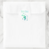 Bora Bora Runder Aufkleber (Tasche)