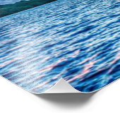 Bora Bora schöner Sonnenuntergang Fotodruck (Ecke)