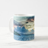 Bora Bora schöner Sonnenuntergang Kaffeetasse (Vorderseite Links)