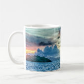 Bora Bora schöner Sonnenuntergang Kaffeetasse (Links)