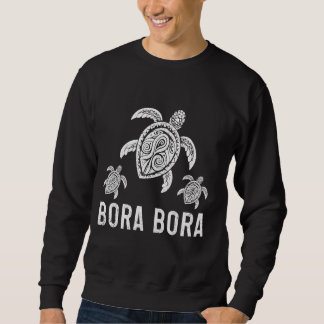 Bora Bora Sea Turtle Tahiti Französisch Polynesien Sweatshirt