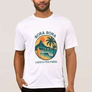 Bora Bora Serenity – Tropisches Französisch-Polyne T-Shirt
