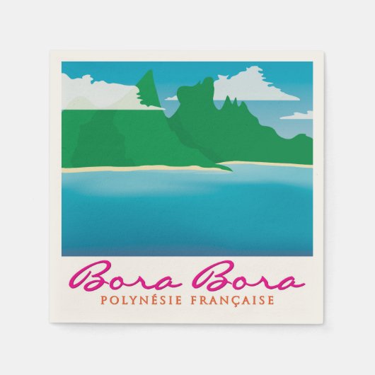 Bora Bora Serviette (Vorderseite)