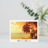 Bora Bora - Sonnenuntergang Postkarte (Stehend Vorderseite)