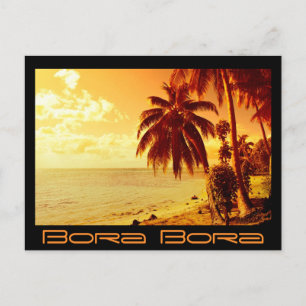 Bora Bora - Sonnenuntergang Postkarte