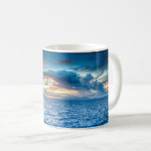 Bora Bora Sonnenuntergang über dem Ozean Kaffeetasse (VorderseiteRechts)