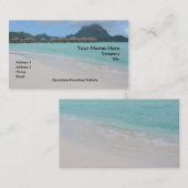 Bora Bora Strand-Visitenkarte Visitenkarte (Vorne/Hinten)