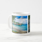 Bora Bora Strandbungalows Ozean Kaffeetasse (Vorderseite Links)
