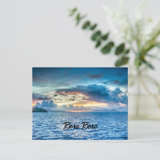 Bora Bora, Südpazifikinsel Postkarte (Stehend Vorderseite)
