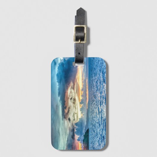 Bora Bora Sunset Gepäckanhänger (Vorderseite Vertikal)