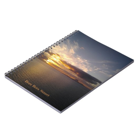 Bora Bora Sunset Notebook Notizblock (Linke Seite)