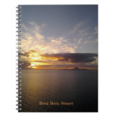 Bora Bora Sunset Notebook Notizblock (Vorderseite)