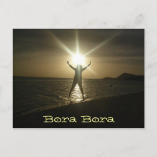 Bora Bora Sunset Postkarte