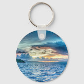 Bora Bora Sunset Schlüsselanhänger (Vorderseite)