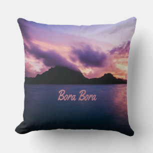 Bora Bora Suset Island Beach Kissen