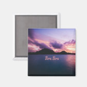 Bora Bora Suset Island Beach Magnet (Vorderseite/Rückseite)
