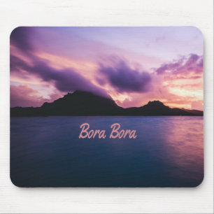 Bora Bora Suset Island Beach Mousepad