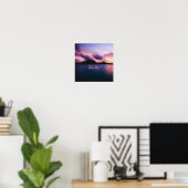 Bora Bora Suset Island Beach Poster (Heimbüro)