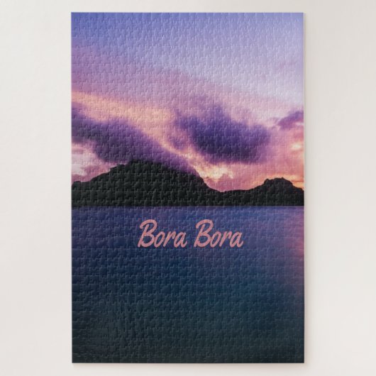 Bora Bora Suset Island Beach Puzzle (Vertikal)