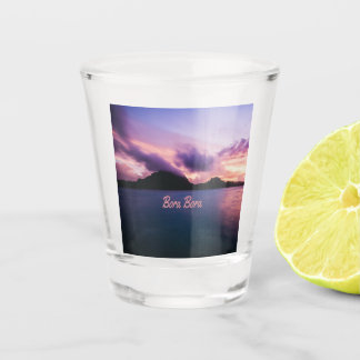 Bora Bora Suset Island Beach Schnapsglas
