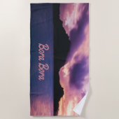 Bora Bora Suset Island Beach Strandtuch (Vorderseite)