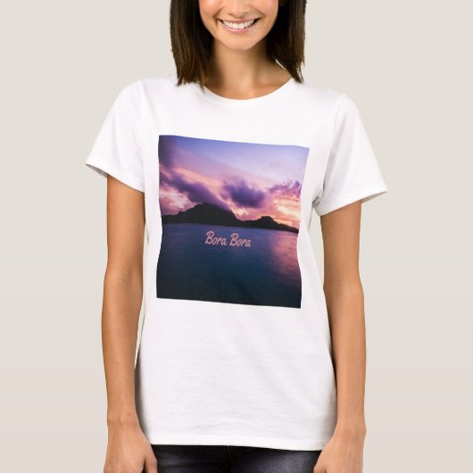 Bora Bora Suset Island Beach T-Shirt (Vorderseite)
