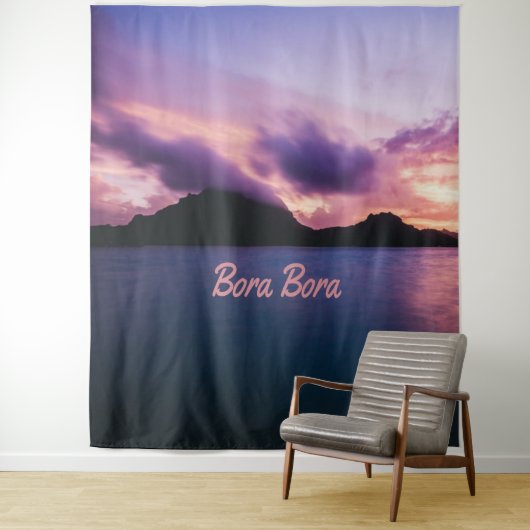 Bora Bora Suset Island Beach Wandteppich (Beispiel)