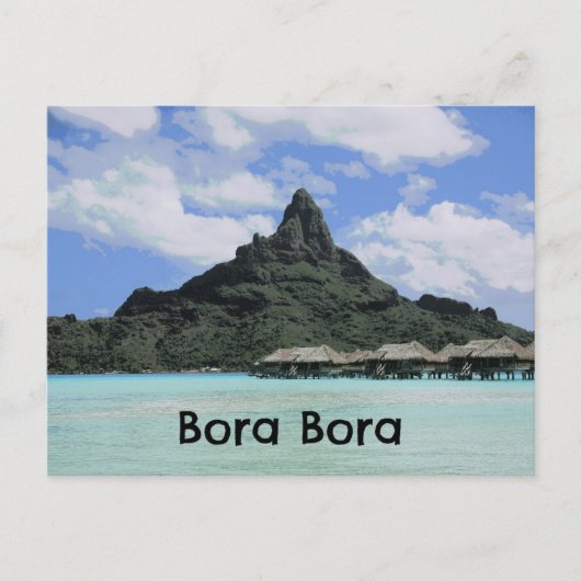 Bora Bora Tahiti Atoll Formation Postkarte (Vorderseite)
