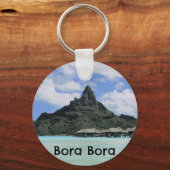 Bora Bora Tahiti Atoll Formation Schlüsselanhänger (Vorderseite)