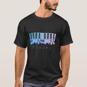 Bora Bora Tahiti Beach Urlaub Vintag Souvenir T-Shirt