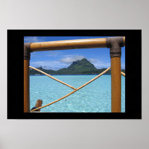 Bora Bora Tahiti Overwater Poster