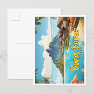 Bora Bora Tahiti Pop Kunstmuseum Monte San Giorgio Postkarte