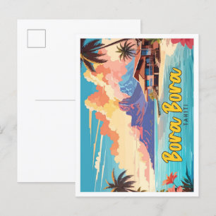 Bora Bora Tahiti Pop Kunstmuseum Monte San Giorgio Postkarte