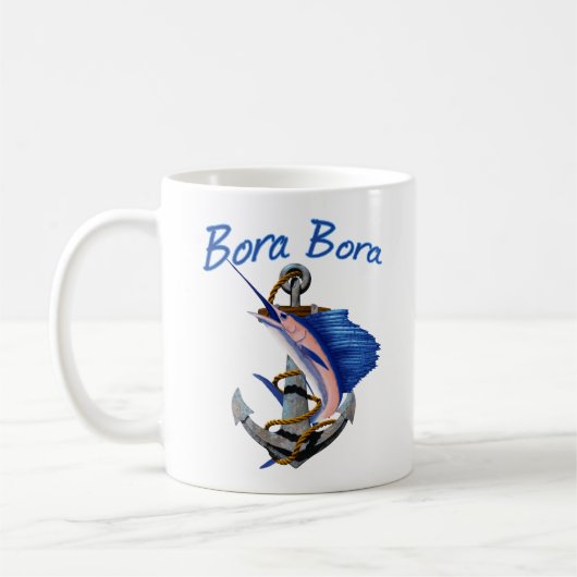 Bora Bora Tiefseefischerei Kaffeetasse (Links)