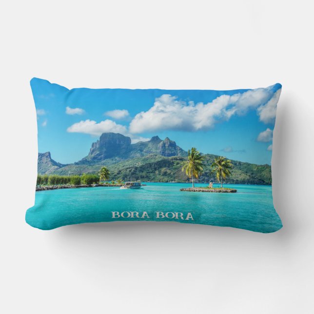 BORA BORA Trauminsel Lendenkissen (Vorderseite)