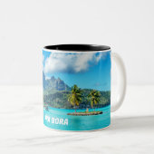 BORA BORA Trauminsel Zweifarbige Tasse (VorderseiteRechts)