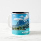BORA BORA Trauminsel Zweifarbige Tasse (Vorderseite Links)
