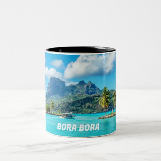 BORA BORA Trauminsel Zweifarbige Tasse (Mittel)