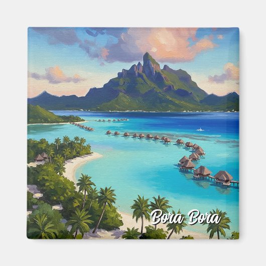 Bora Bora Travel Magnet (Vorne)