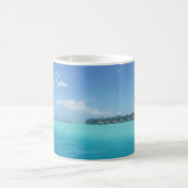 Bora Bora Tropical Island Paradise Yacht Coffee Kaffeetasse (Mittel)