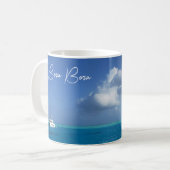 Bora Bora Tropical Island Paradise Yacht Kaffeetasse (Vorderseite Links)