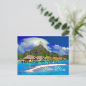 Bora Bora Tropical Island Postkarte (Stehend Vorderseite)