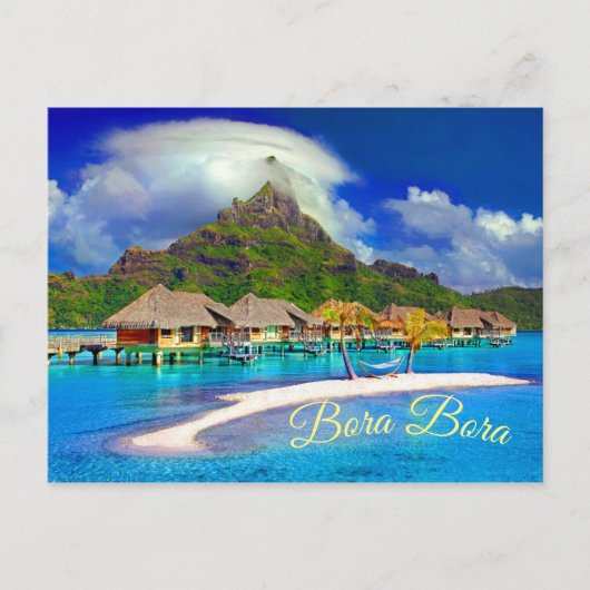 Bora Bora Tropical Island Postkarte (Vorderseite)