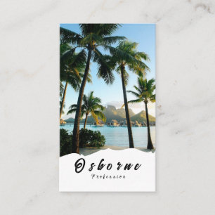 Bora Bora Tropische Vibes Strandparadies Reise Visitenkarte